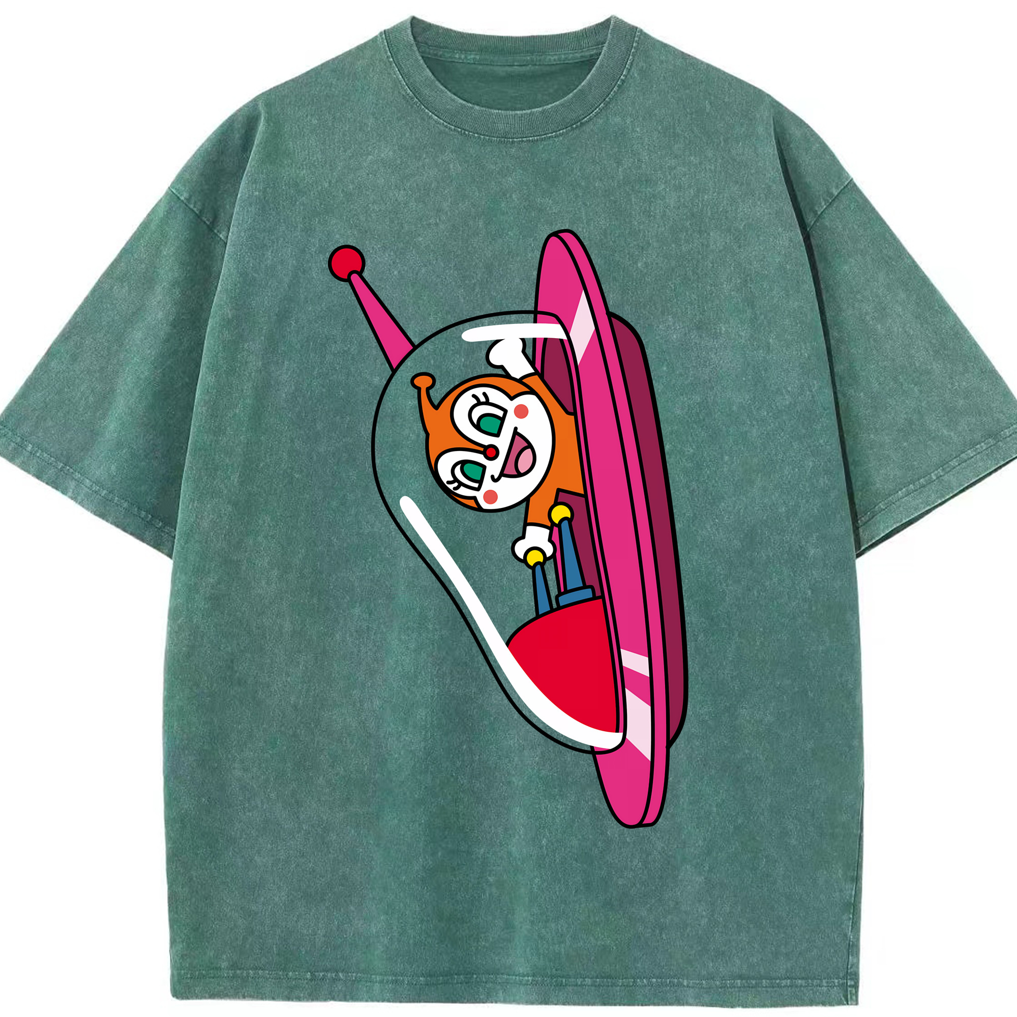 （画像用） アンパンマン Anpanman 綿100% ヴィンテージ風 半袖Tシャツ（フロントプリント）